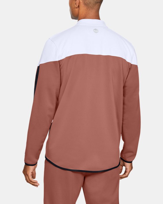 Men's UA RUSH™ Knit Warm-Up Jacket, White, pdpMainDesktop image number 1